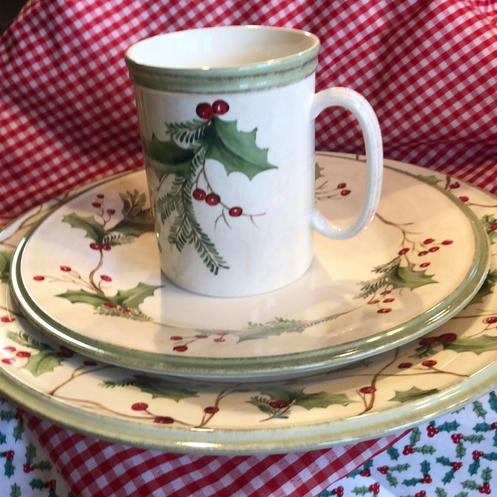 Lennox Plate, Salad Plate, and mug set.